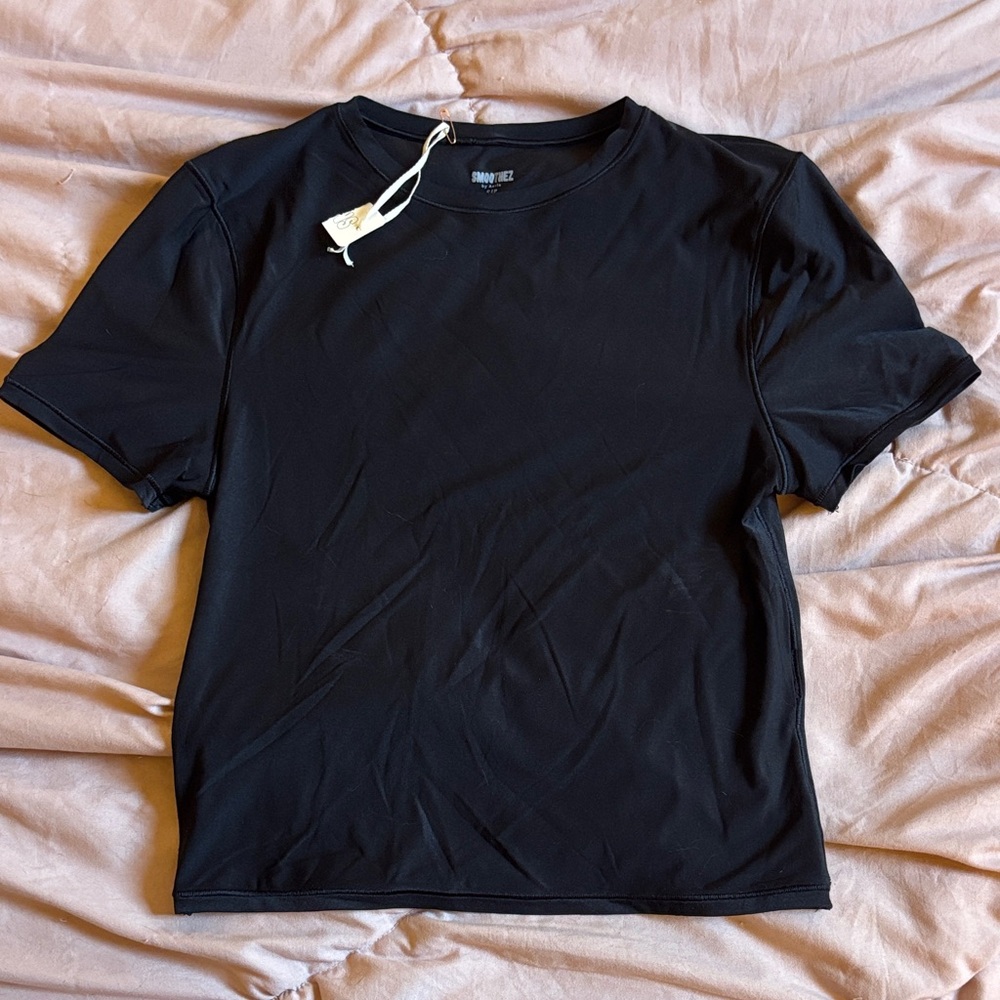 aerie smoothz short sleeve cropped tee - Picture 5 of 8